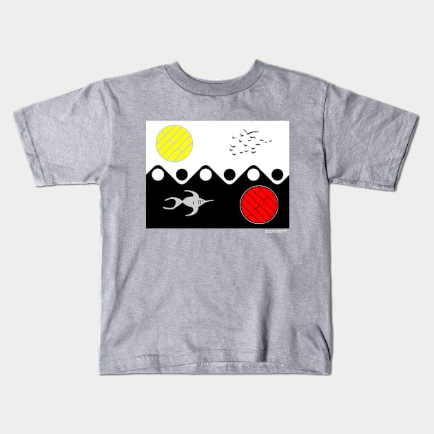 A Balanced Realm Kids T-Shirt by KyleRoze